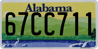 AL license plate 67CC711
