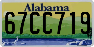 AL license plate 67CC719