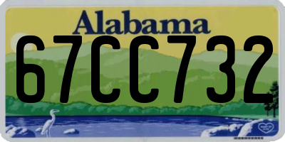AL license plate 67CC732