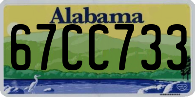 AL license plate 67CC733