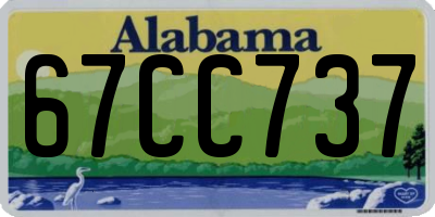 AL license plate 67CC737