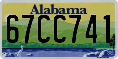 AL license plate 67CC741