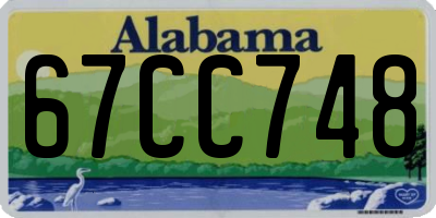 AL license plate 67CC748