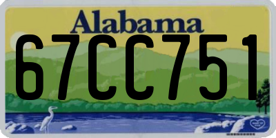 AL license plate 67CC751
