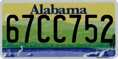 AL license plate 67CC752