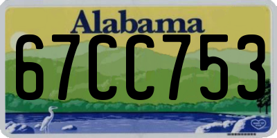 AL license plate 67CC753