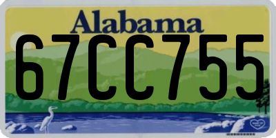 AL license plate 67CC755