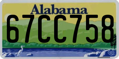 AL license plate 67CC758