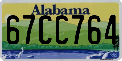 AL license plate 67CC764