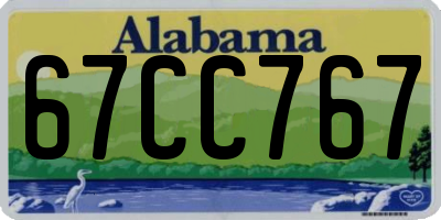 AL license plate 67CC767