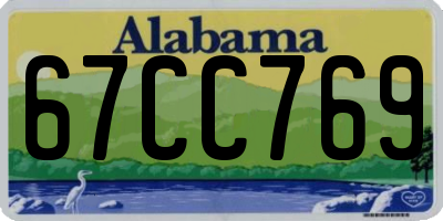 AL license plate 67CC769