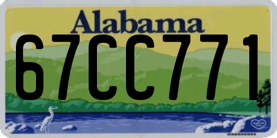AL license plate 67CC771