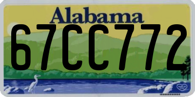 AL license plate 67CC772