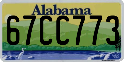 AL license plate 67CC773