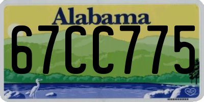AL license plate 67CC775