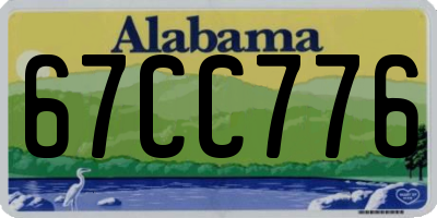 AL license plate 67CC776