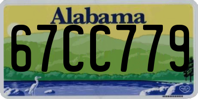 AL license plate 67CC779