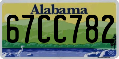 AL license plate 67CC782