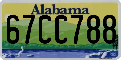 AL license plate 67CC788