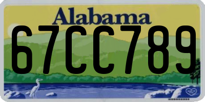 AL license plate 67CC789