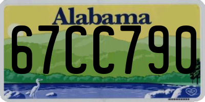 AL license plate 67CC790