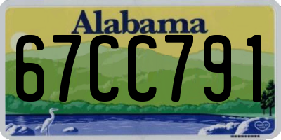 AL license plate 67CC791
