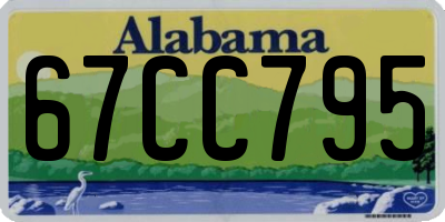 AL license plate 67CC795