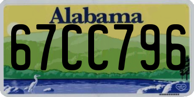 AL license plate 67CC796