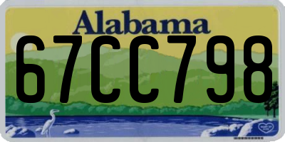 AL license plate 67CC798