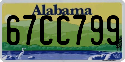 AL license plate 67CC799