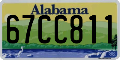 AL license plate 67CC811