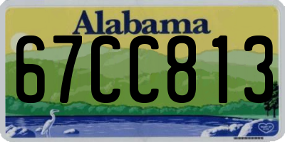 AL license plate 67CC813