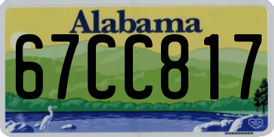 AL license plate 67CC817