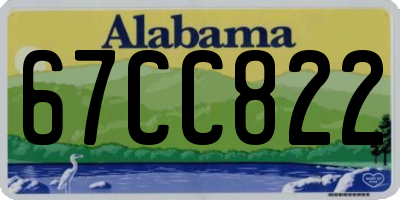AL license plate 67CC822
