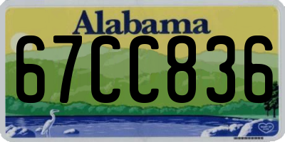 AL license plate 67CC836
