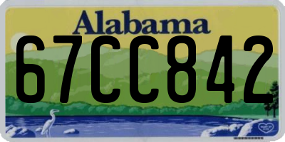 AL license plate 67CC842