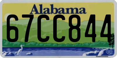 AL license plate 67CC844