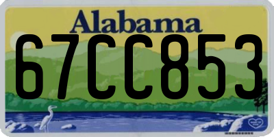 AL license plate 67CC853