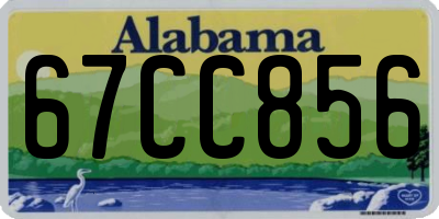 AL license plate 67CC856