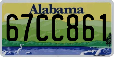 AL license plate 67CC861