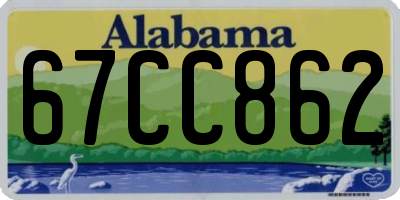 AL license plate 67CC862