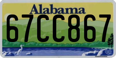 AL license plate 67CC867