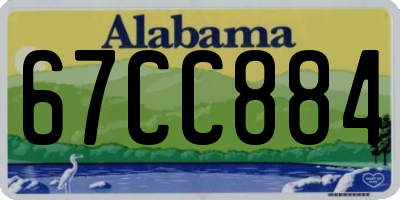 AL license plate 67CC884
