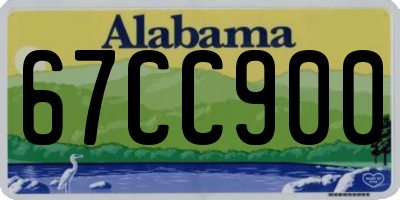 AL license plate 67CC900