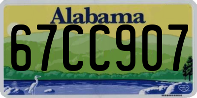 AL license plate 67CC907