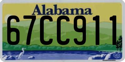 AL license plate 67CC911
