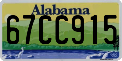 AL license plate 67CC915