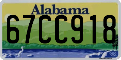 AL license plate 67CC918