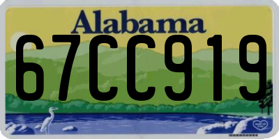 AL license plate 67CC919