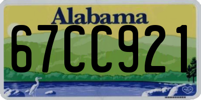 AL license plate 67CC921